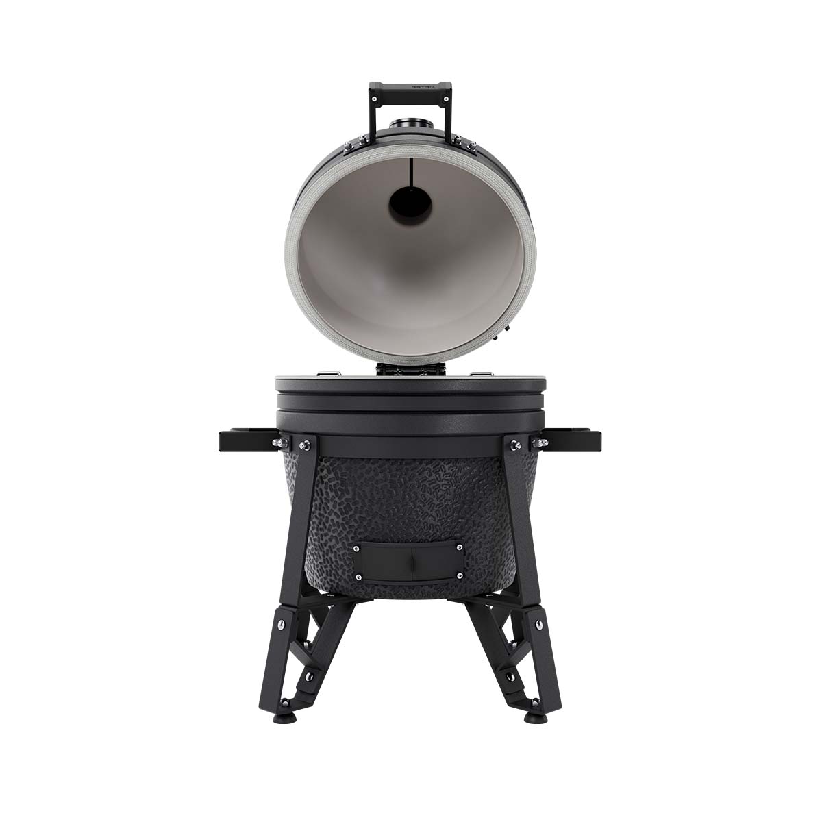 BSTRD. Compact Complete Keramikgrill | Graphite geöffnet