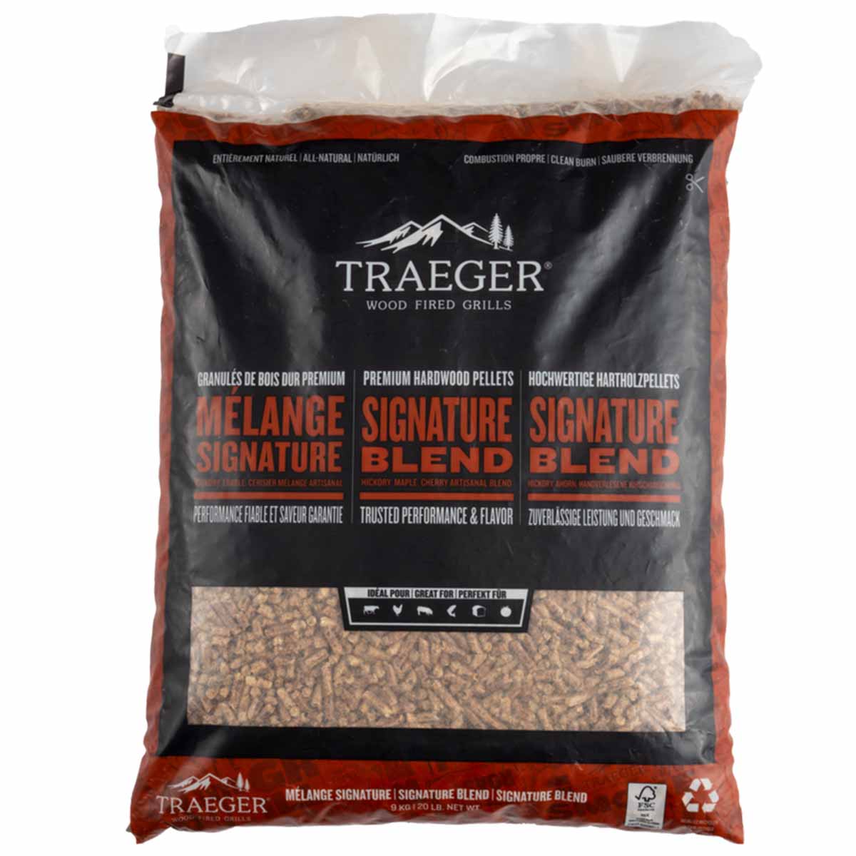 Traeger Hartholz Pellets Signature Blend | 9 kg | FSC Traeger Hartholz Pellets Signature Blend | 9 kg | FSC