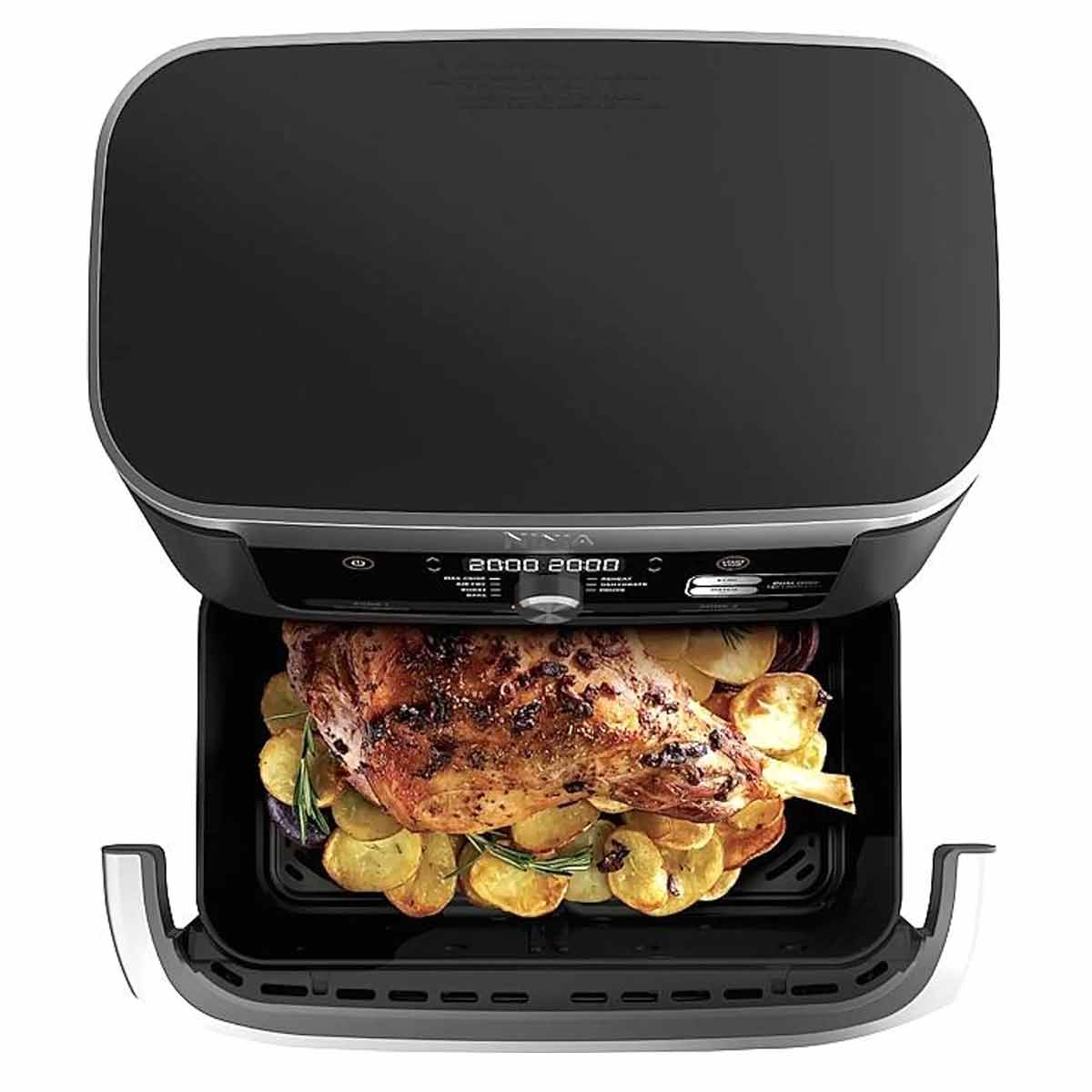 Ninja Foodi FlexDrawer Heißluftfritteuse, 10,4 Liter in Schwarz