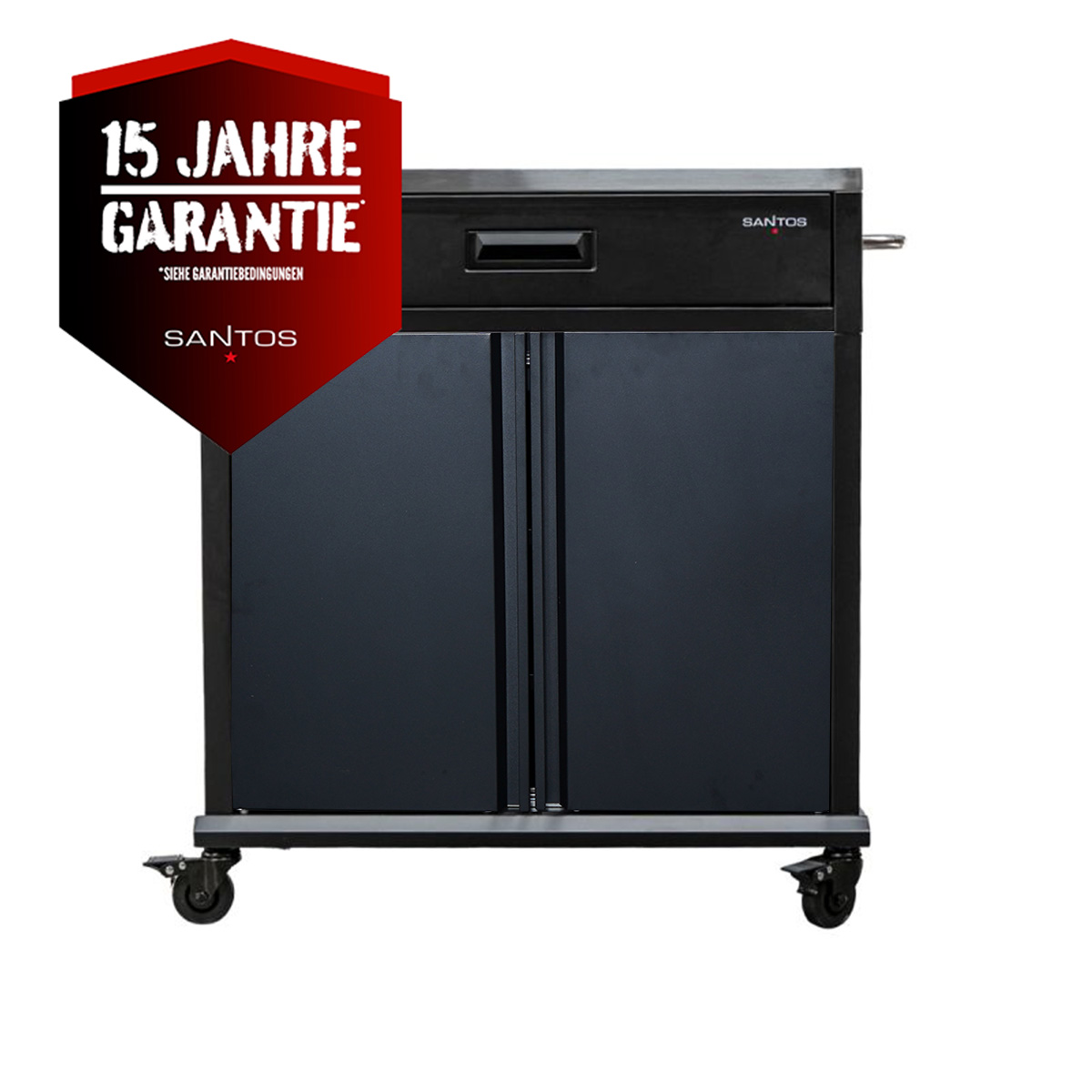SANTOS BBQ Cart Pro | All Black (glänzend)