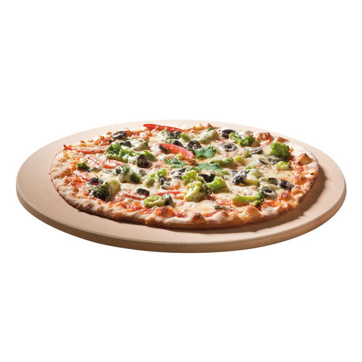 SANTOS runder Pizzastein für kleine Grills, Ø 26 cm