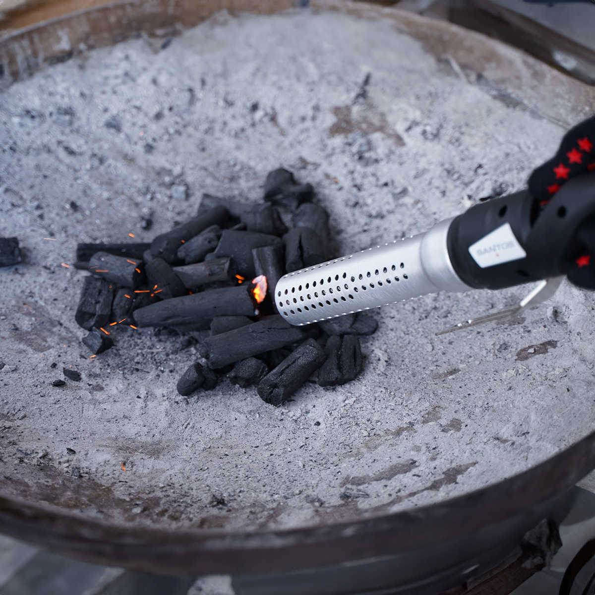 SANTOS Elektrischer Grillanzünder | Heißluft Anzünder