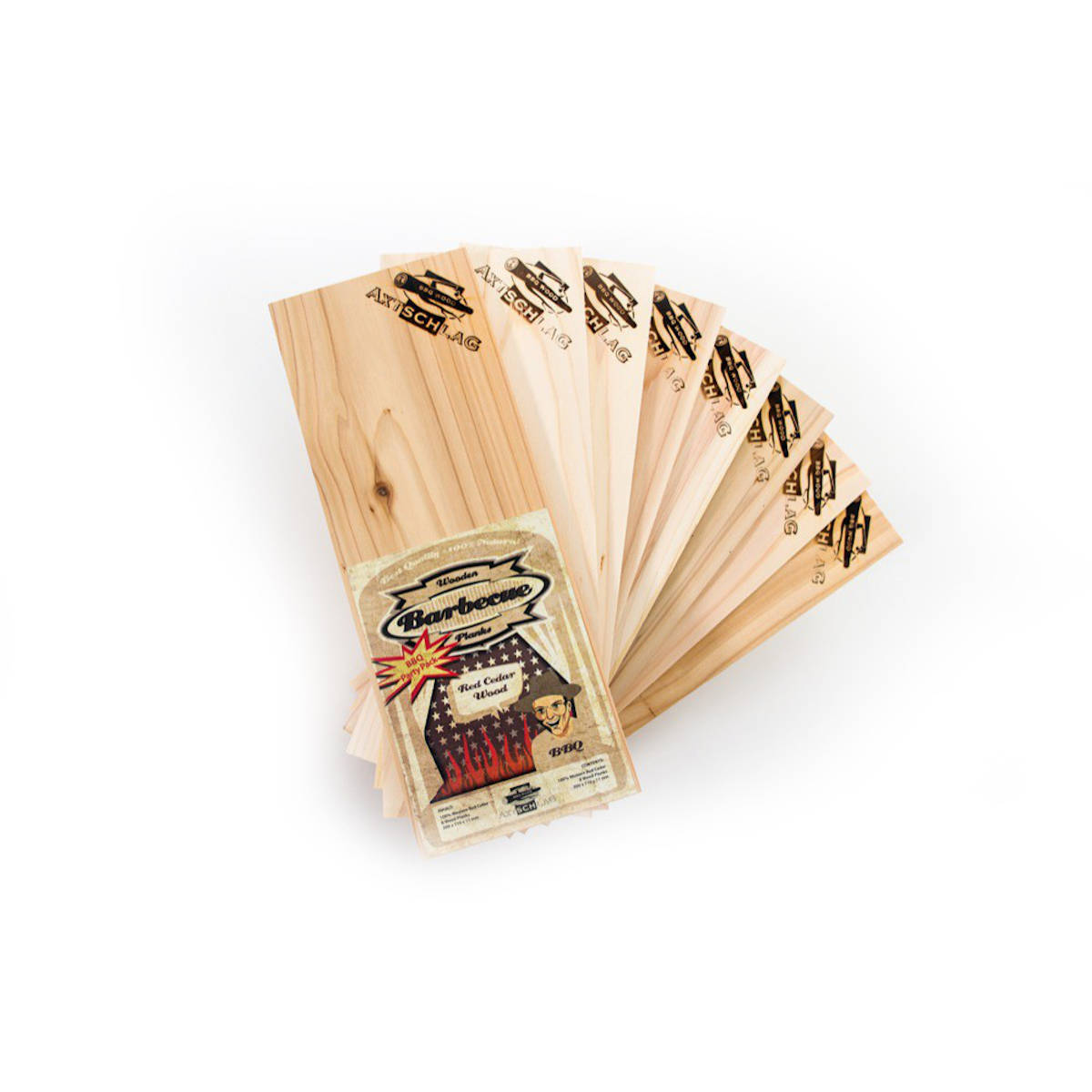 Axtschlag Wood Planks Western Red Cedar BBQ Party-Pack, 30 x 11,1 cm