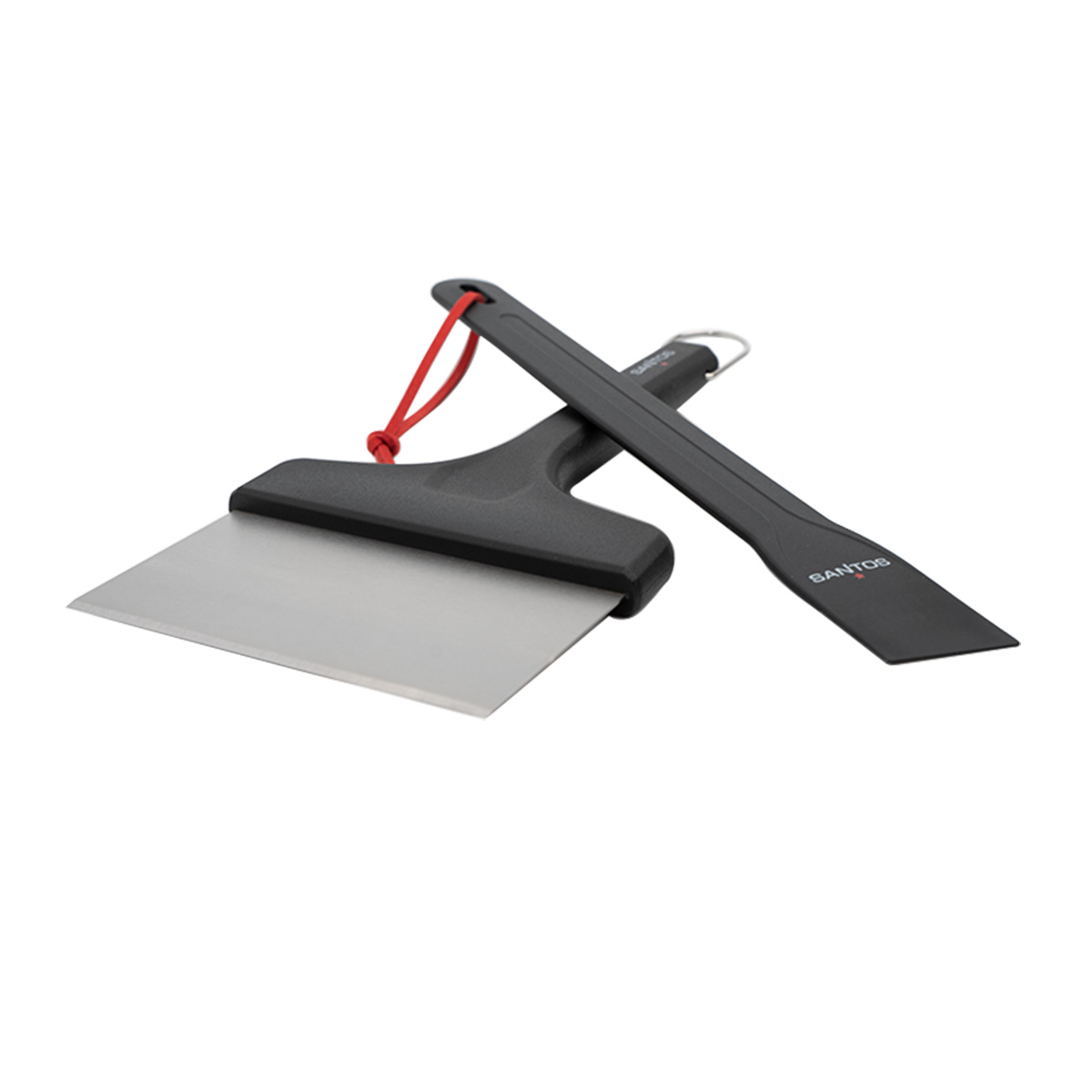 SANTOS Spachtel Reinigungsset - 2-teilig -  2er Reinigungs-Set für Planchas & Gasgrills -  rostfrei - spülmaschinengeeignet - 2 Größen SANTOS Spachtel Reinigungsset - 2-teilig -  2er Reinigungs-Set für Planchas & Gasgrills -  rostfrei - spülmaschinengeeignet - 2 Größen