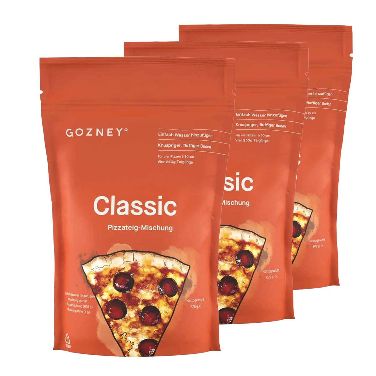 Gozney Pizzateig-Mischung Classic im 3er-Set