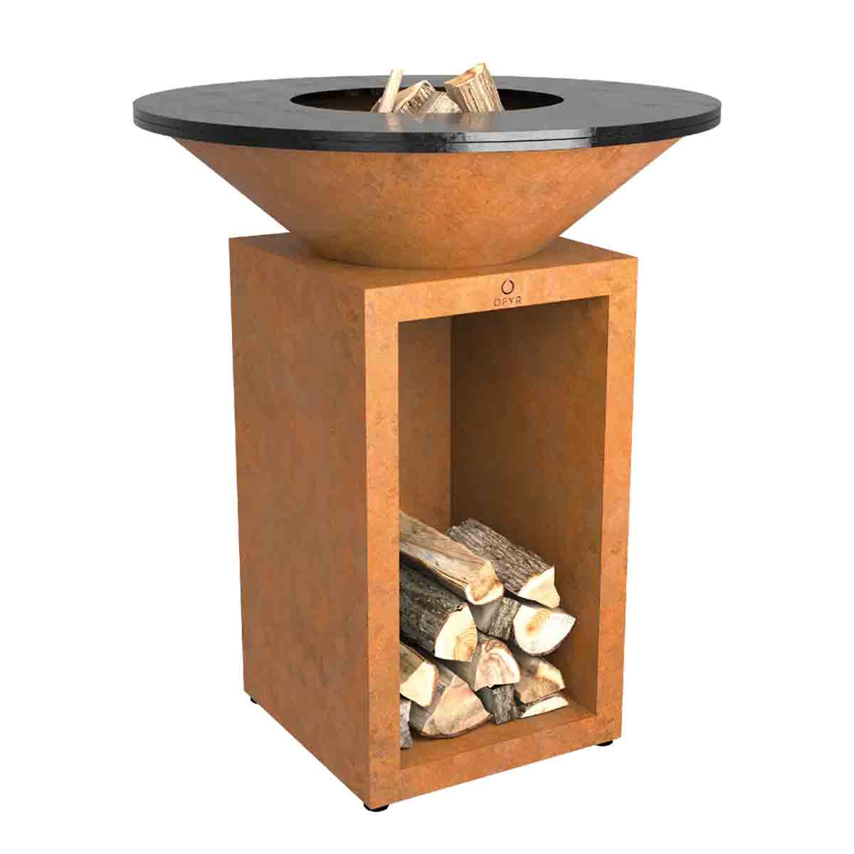 OFYR Feuerplatte Classic+ Storage 85, Corten