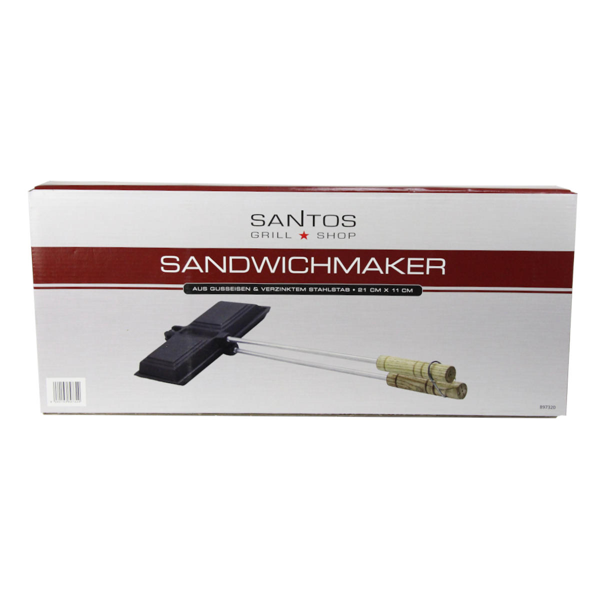 SANTOS Sandwichmaker aus Gusseisen SANTOS Sandwichmaker aus Gusseisen