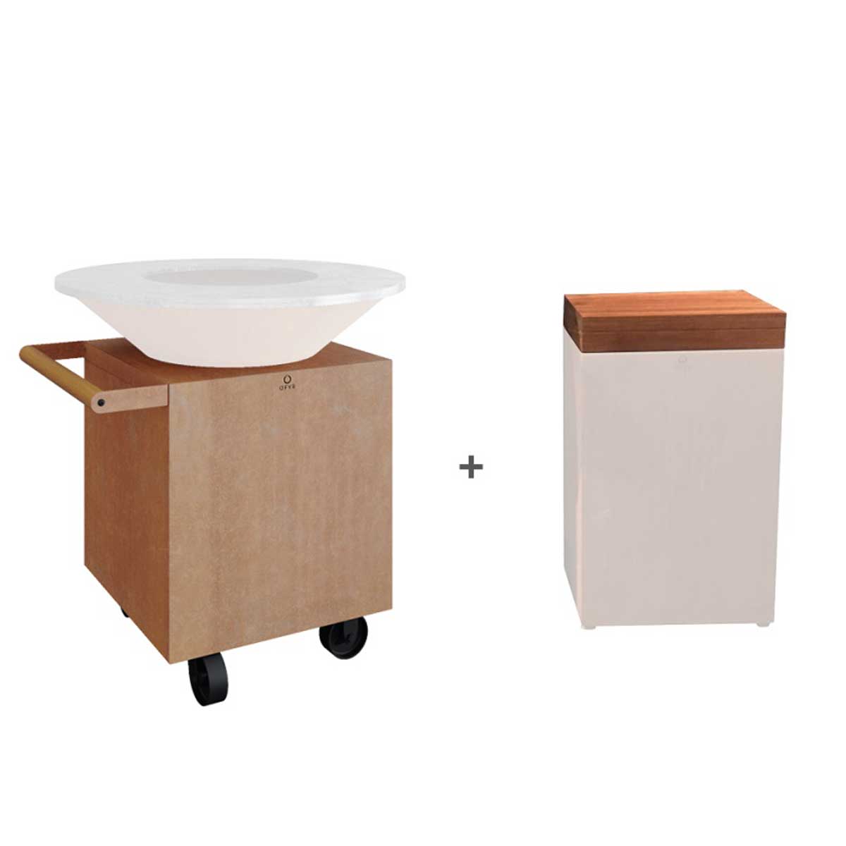 OFYR Classic Corten 100 Upgrade Set PRO Teakholz Top