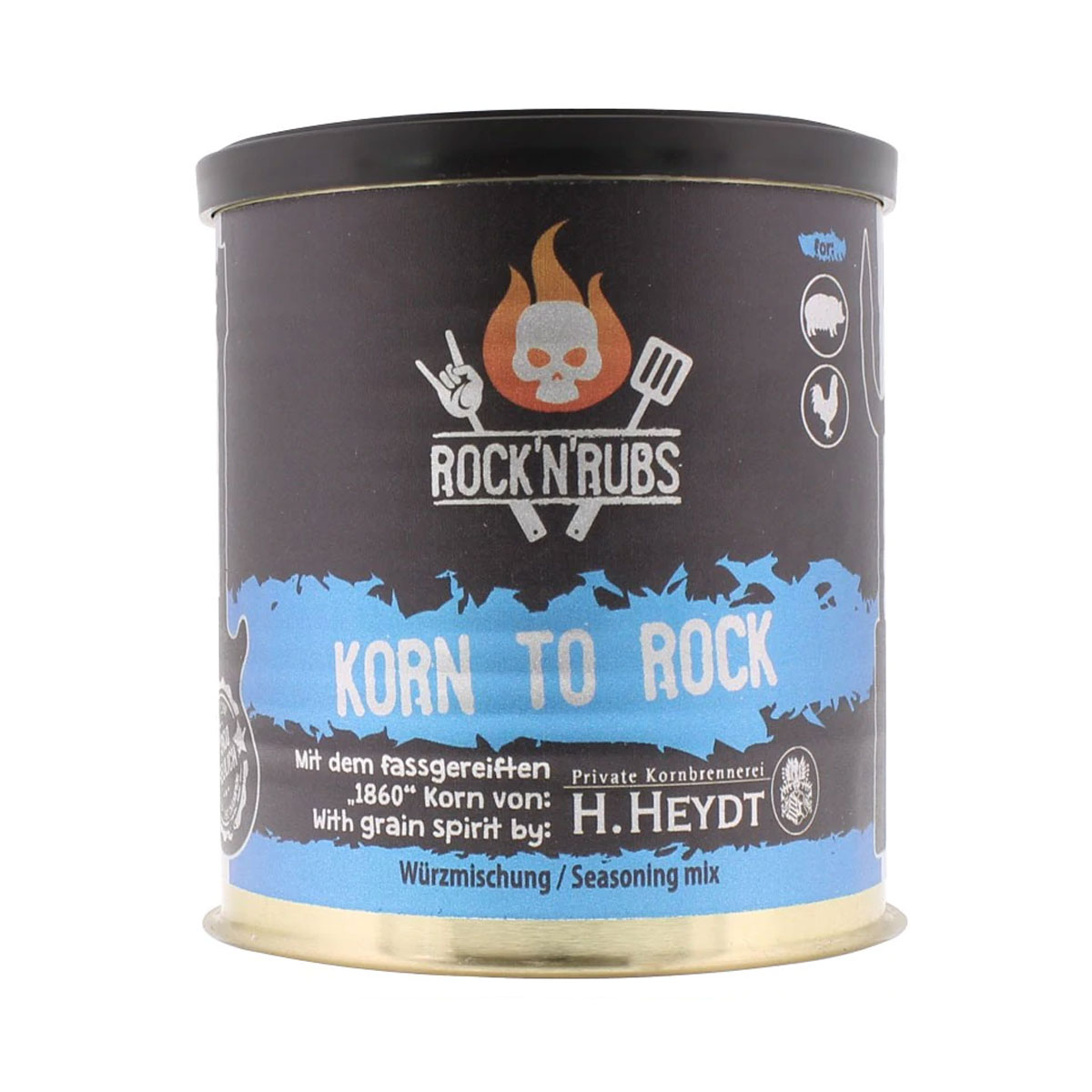 Rock'n'Rubs "Korn to Rock" Silver Line Rub, 130g