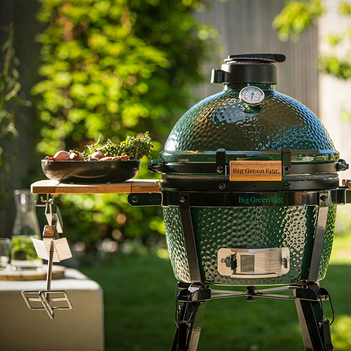 Big Green Egg Seitentische aus Akazienholz XLarge