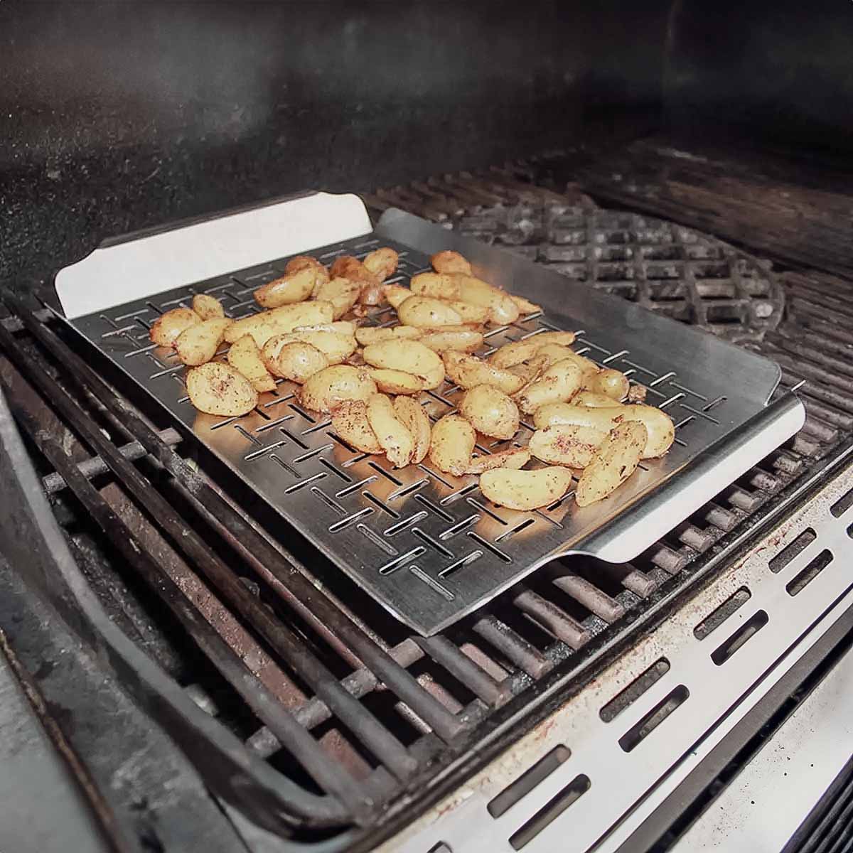 Santos Edelstahl Grillschale mit Griffen Santos Edelstahl Grillschale mit Griffen