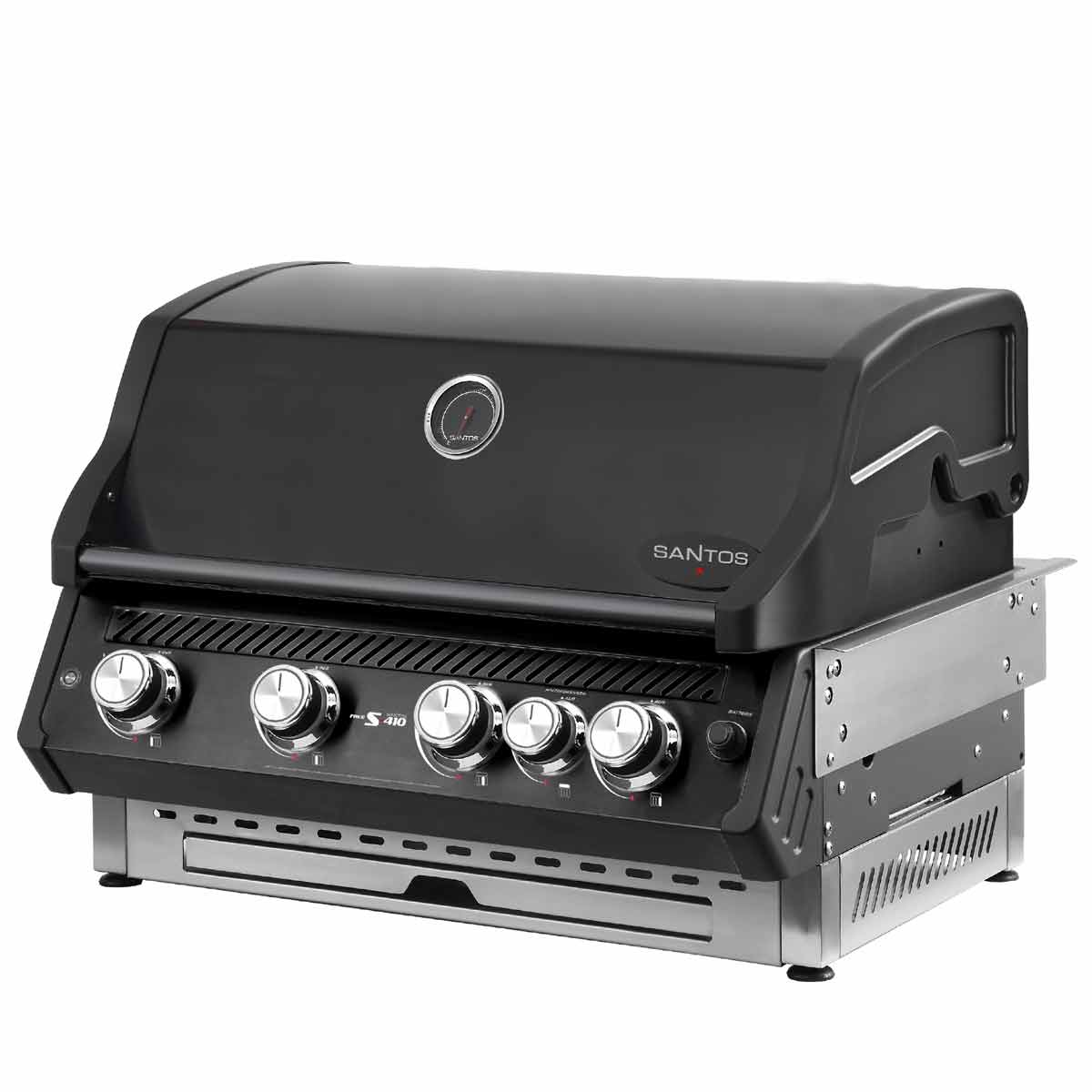 SANTOS Free S-410 PRO Einbaugrill | Heckbrenner | All Black