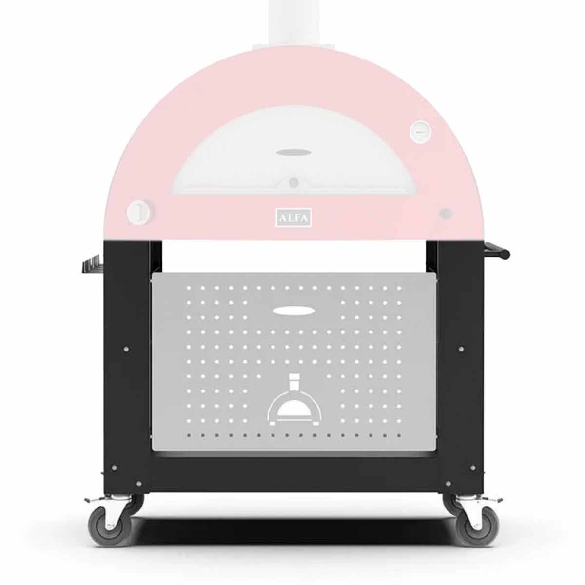 Alfa Forni Unterbau 3 Pizze Moderno in Schwarz