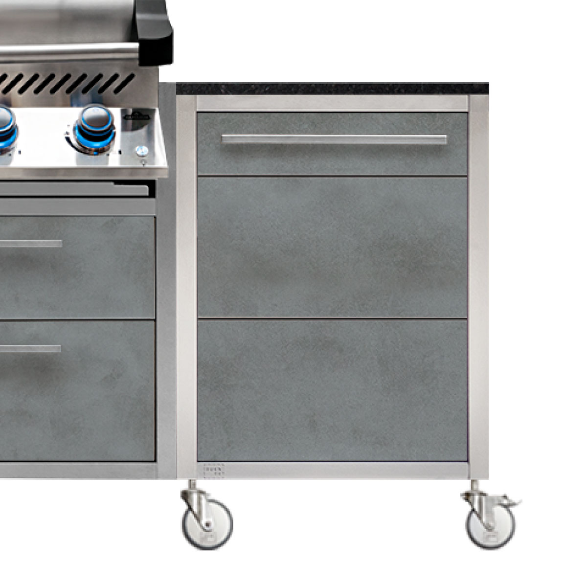 Burnout Kitchen BBQ Küche Smoke | Front in Smoke