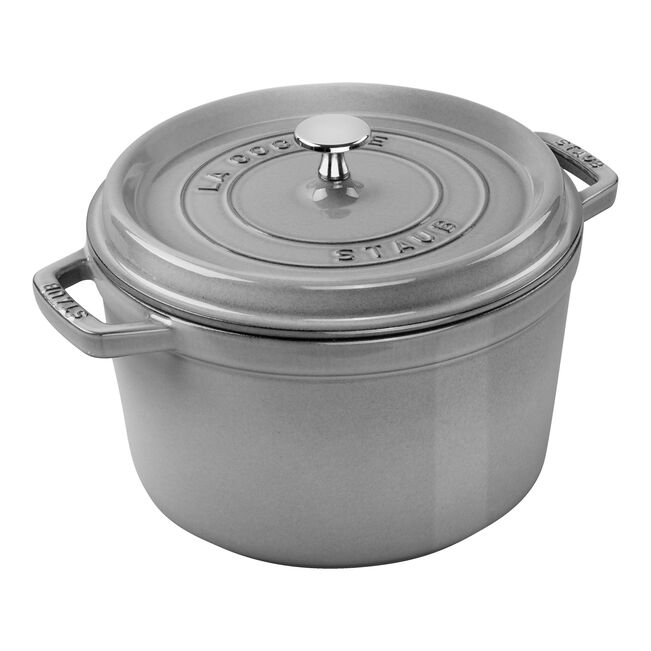 Staub La CocotteCocotte hoch 24cm grau