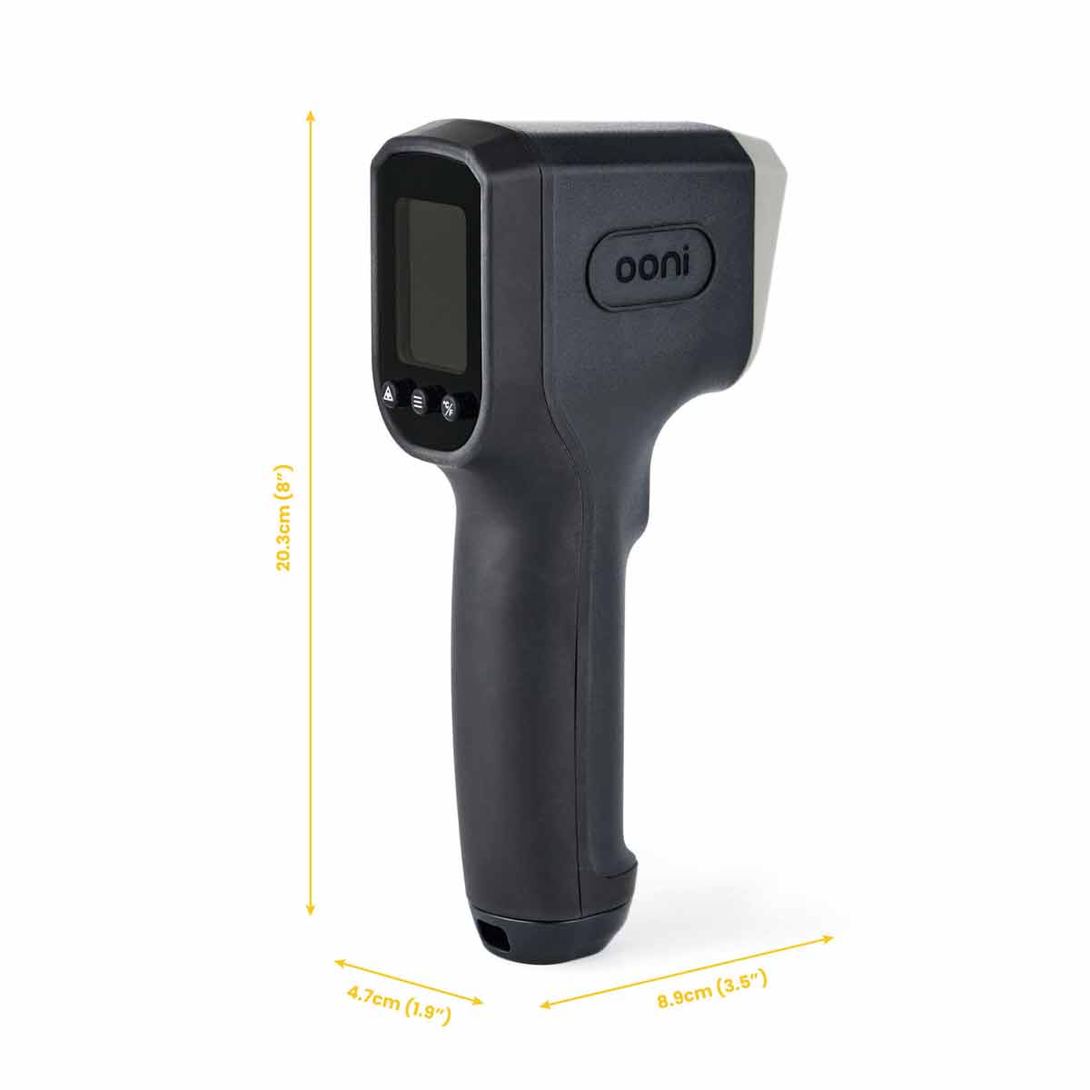 Ooni Digitales Infrarot Thermometer, Abmessungen 20 x 9 x 5 cm