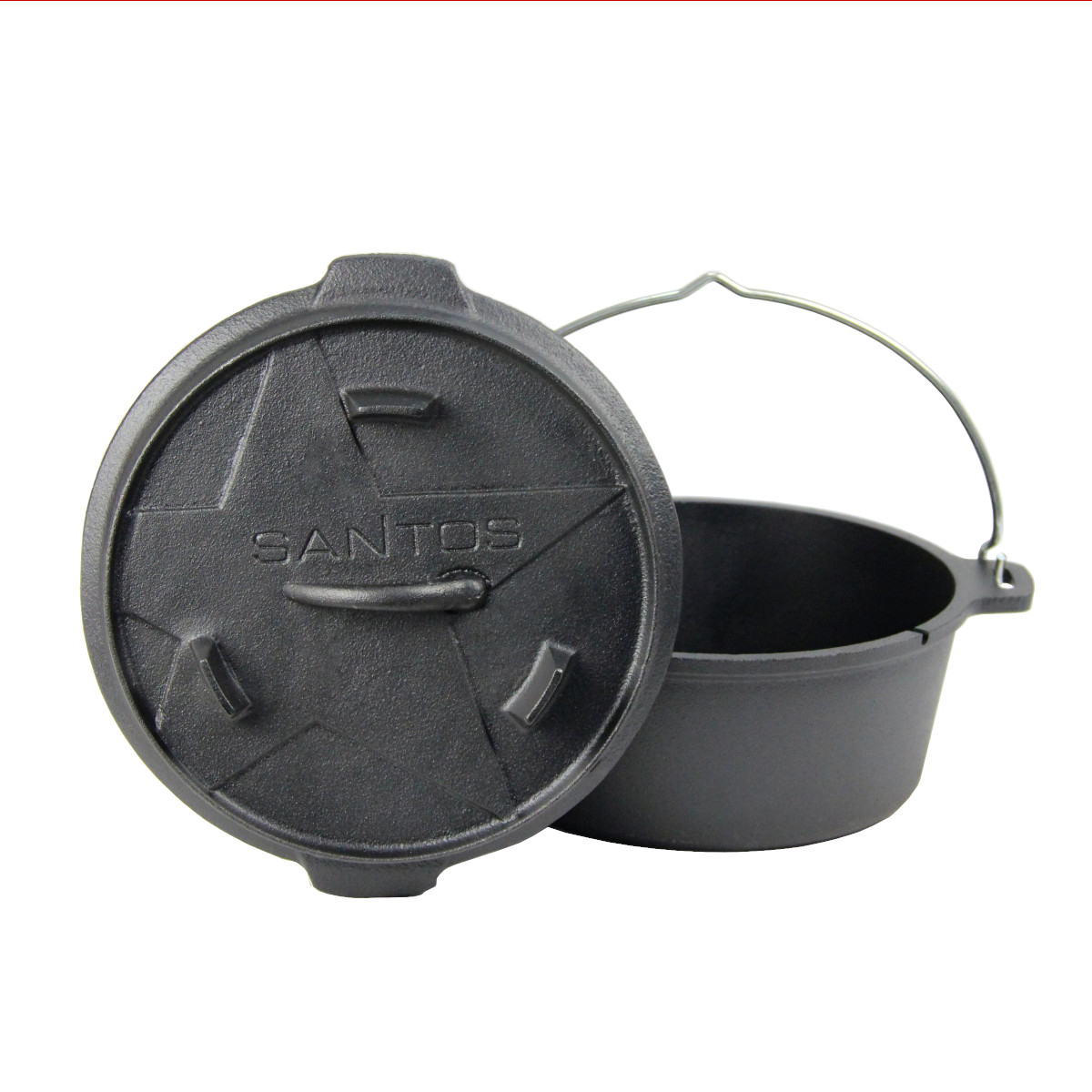 SANTOS Dutch Oven 4,5qt ohne Füße