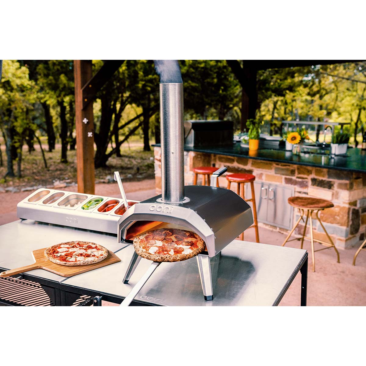 Ooni Karu 12 Multi-Brennstoff Outdoor Pizzaofen, Edelstahl