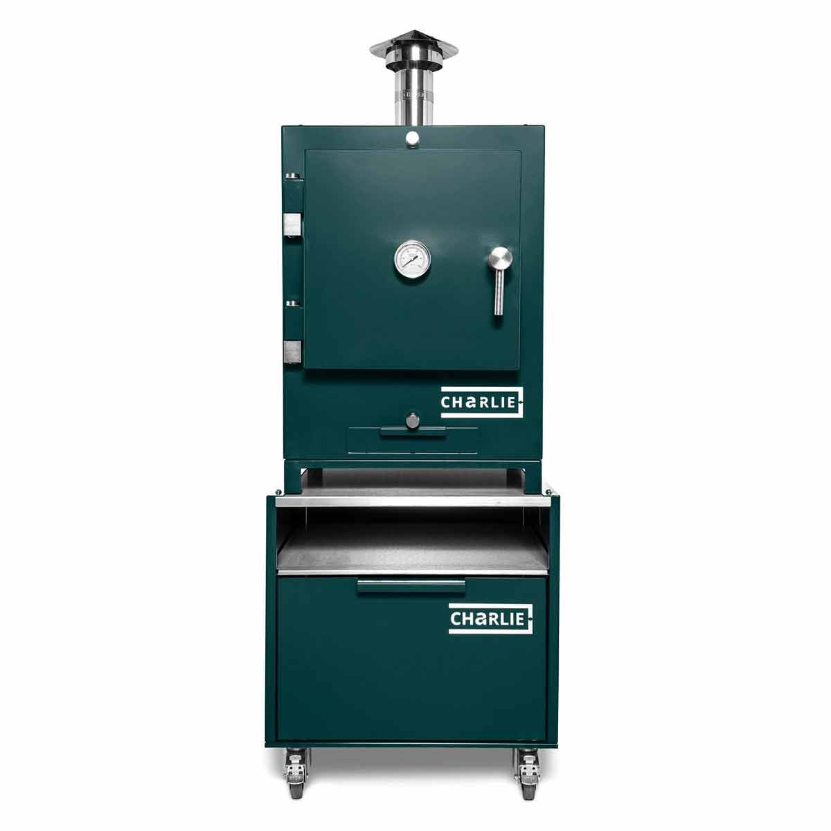 Charlie Oven Cheeky Tischofen auf Charlie Base Cabinet Unterwagen