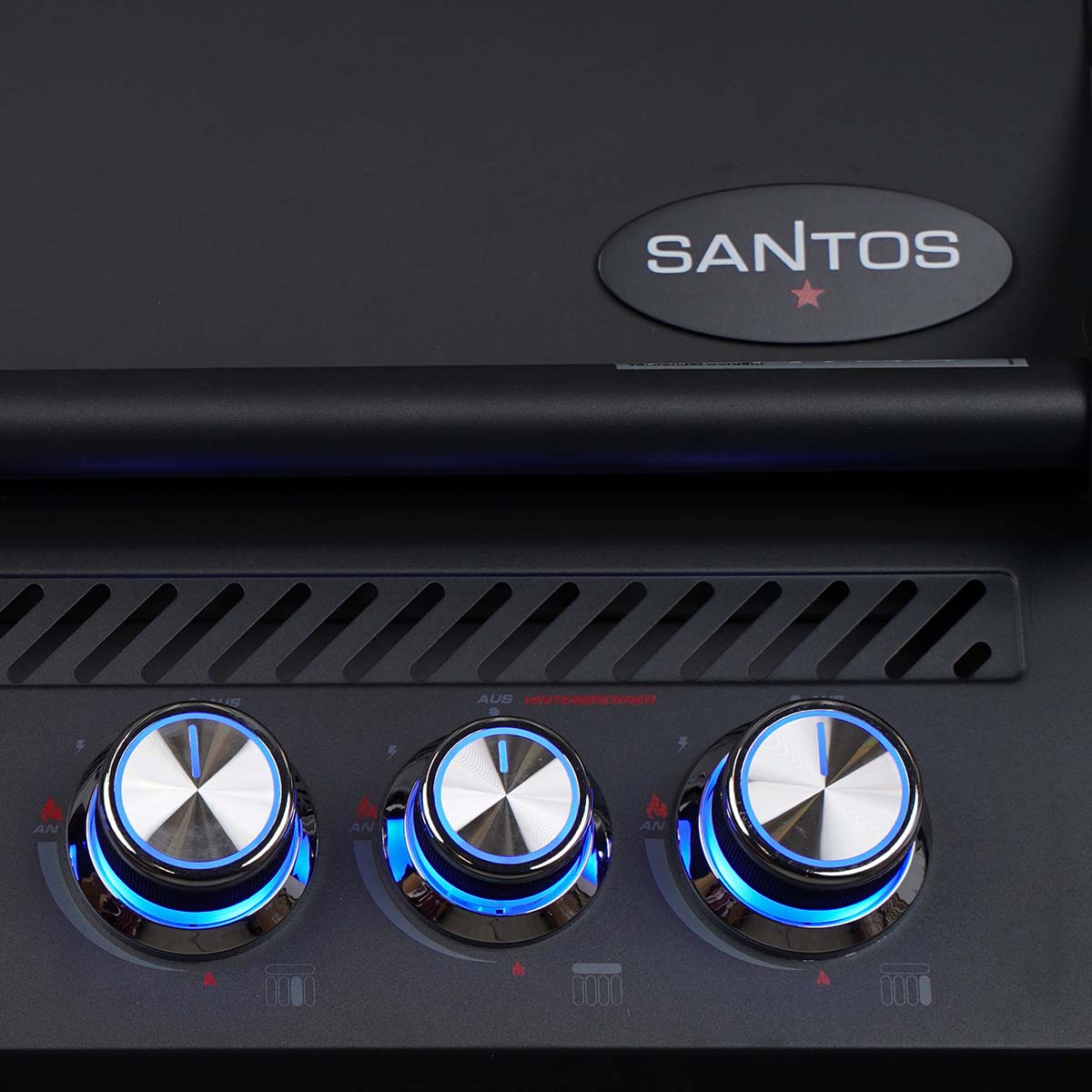 SANTOS Free S-410 PRO Einbaugrill Knopfbeleuchtung
