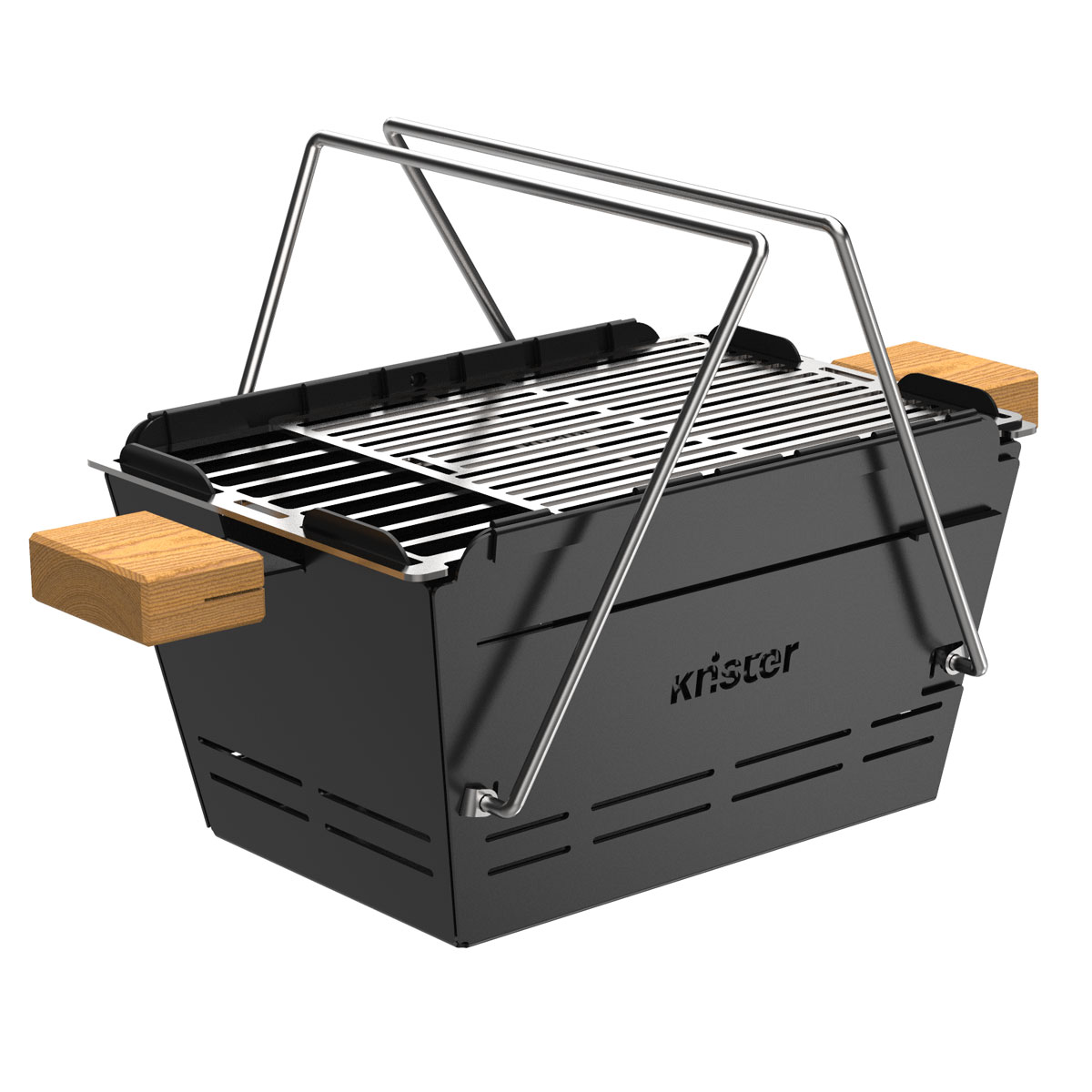 Knister Grill Original – tragbarer Holzkohlegrill