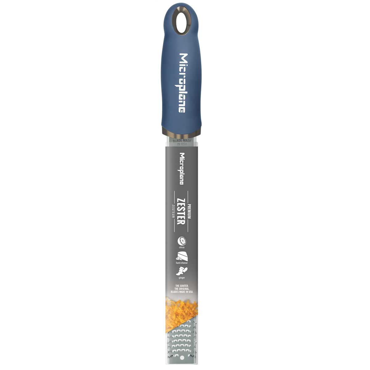 Microplane Premium Reibe / Zester, Denim Blau