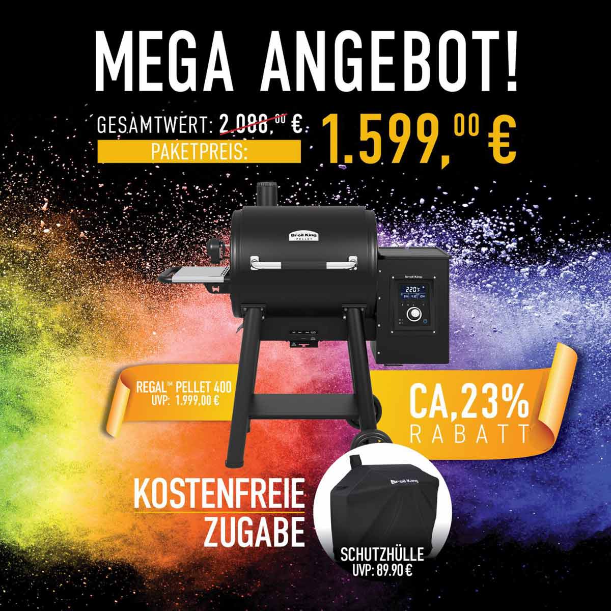Broil King Regal Pellet 400 | Promo Aktion | inkl. Abdeckhaube