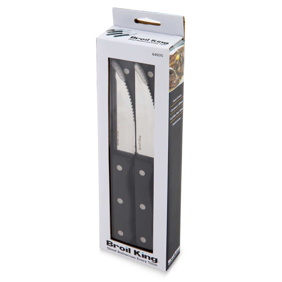 Broil King Steak Messer 4er Set Verpackung Broil King Steak Messer 4er Set Verpackung
