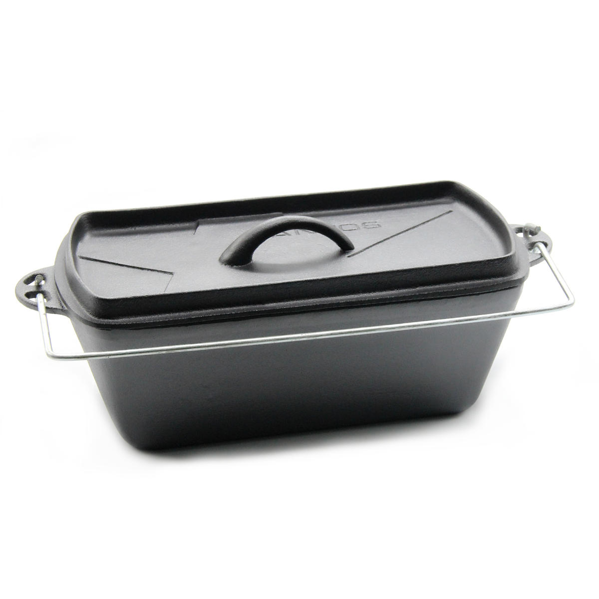 SANTOS Kastenform aus Gusseisen mit Henkel, 39 x 17cm  SANTOS Kastenform aus Gusseisen mit Henkel, 39 x 17cm