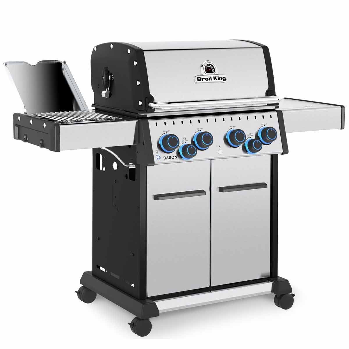 Broil King Baron S 490 IRX Gasgrill Edelstahl inkl. Drehspieß