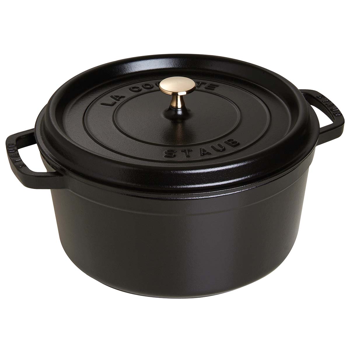 STAUB Cocotte, 28 cm, Schwarz, Gusseisen