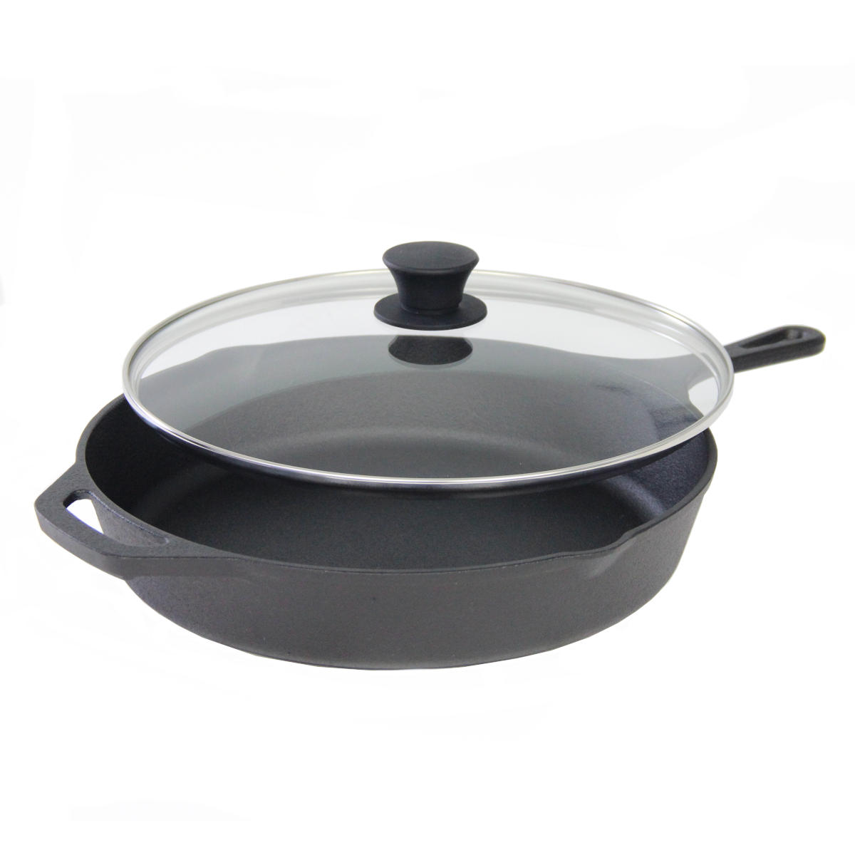 SANTOS Gusseiserne Pfanne mit Deckel, Ø 30 cm SANTOS Gusseiserne Pfanne mit Deckel, Ø 30 cm