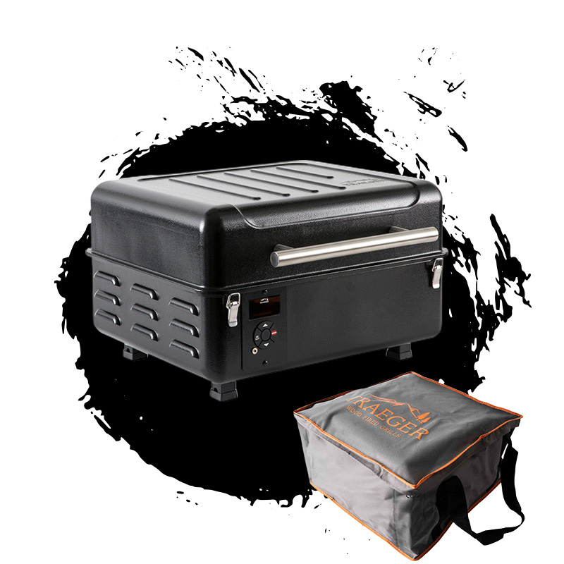 Traeger mobiler Pelletgrill Ranger | Schwarz inkl. Transporttasche