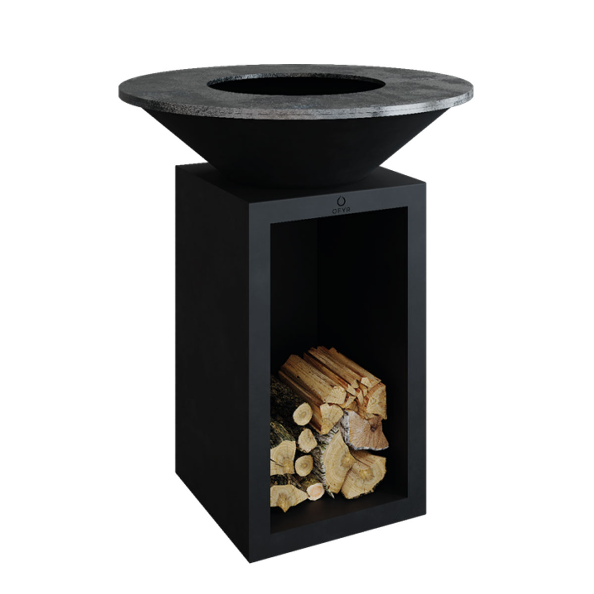 OFYR Feuerplatte Classic Storage Black 85