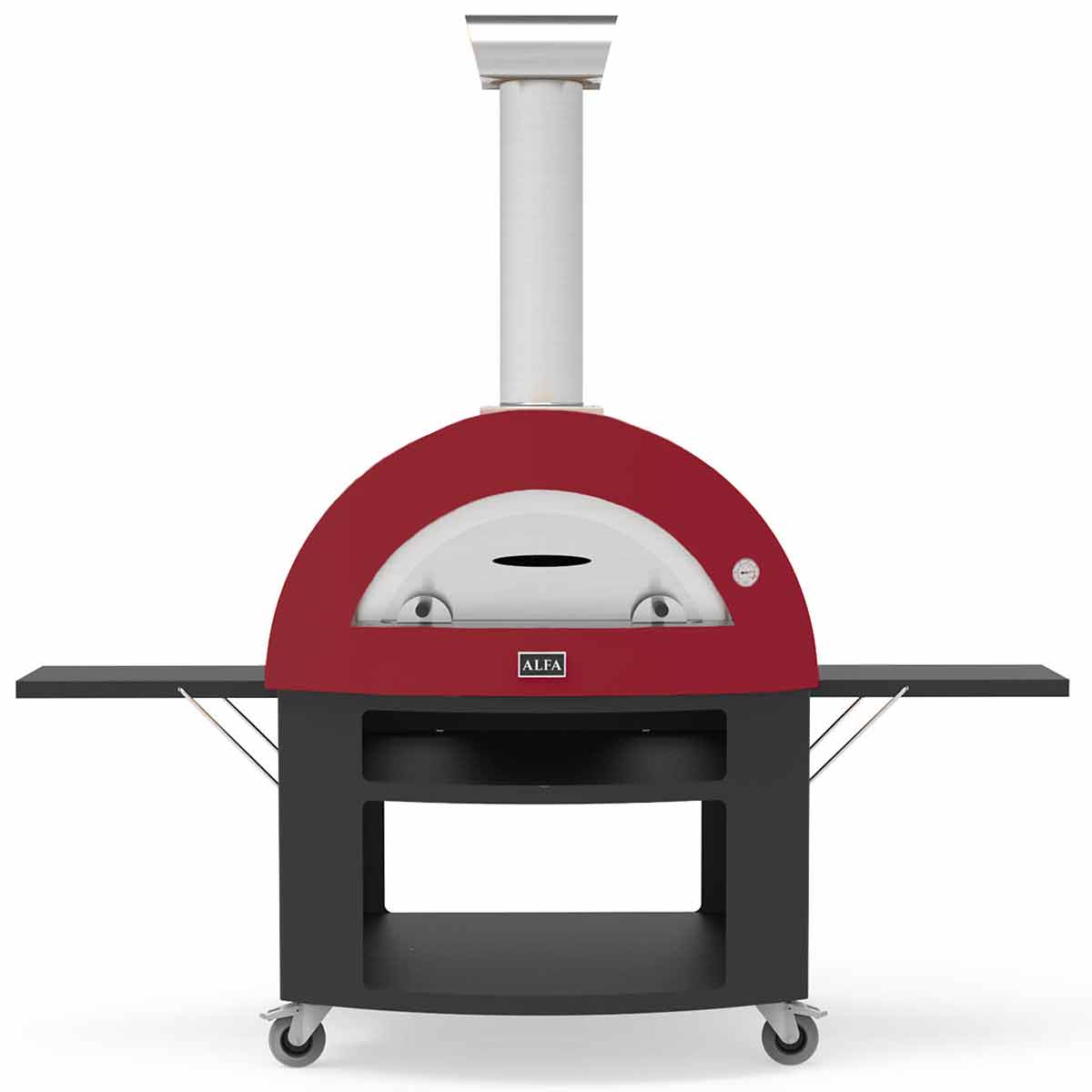 Alfa Forni Unterbau 5 Pizze Moderno in Schwarz (Pizzaofen nicht im Lieferumfang enthalten)