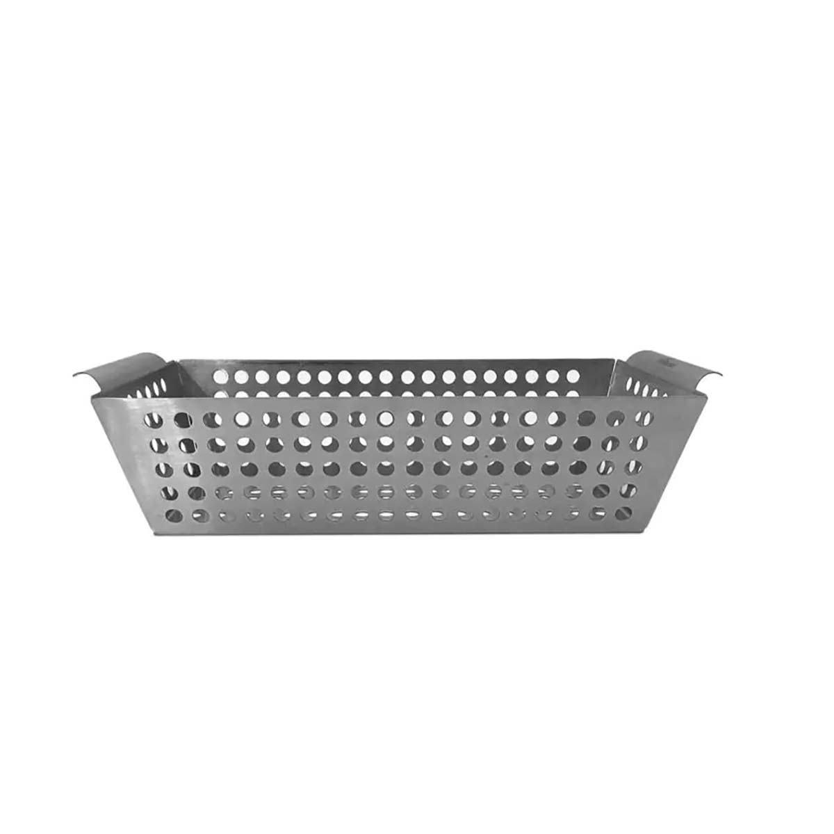 FireRocket Grillkorb aus Edelstahl, 33 x 13,5 x 8,5 cm