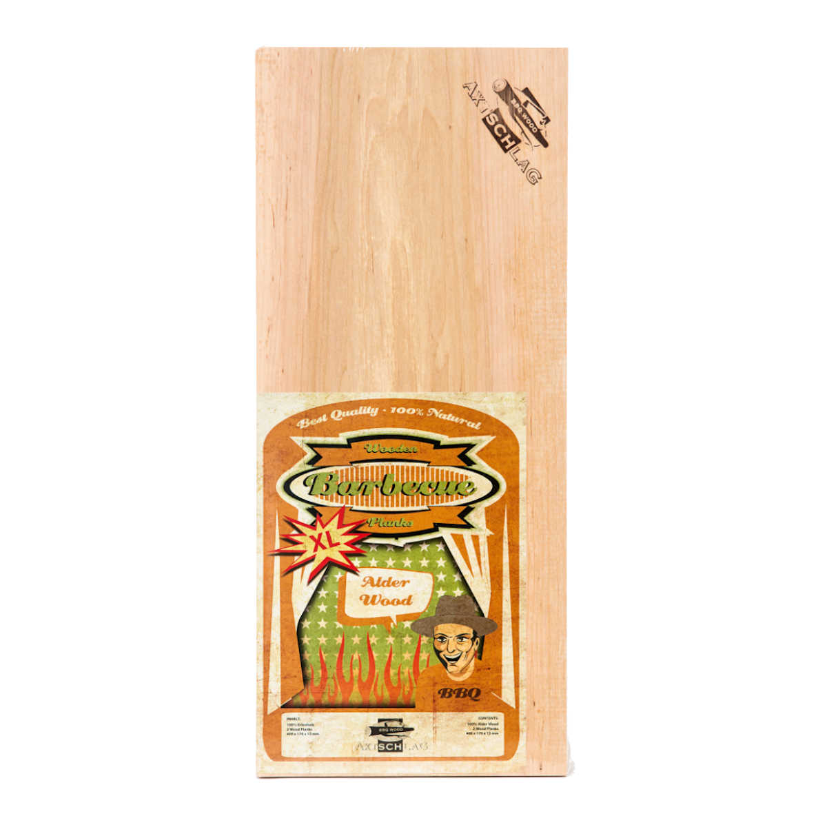 Axtschlag XL Wood Planks Erle, 40 x 17 cm