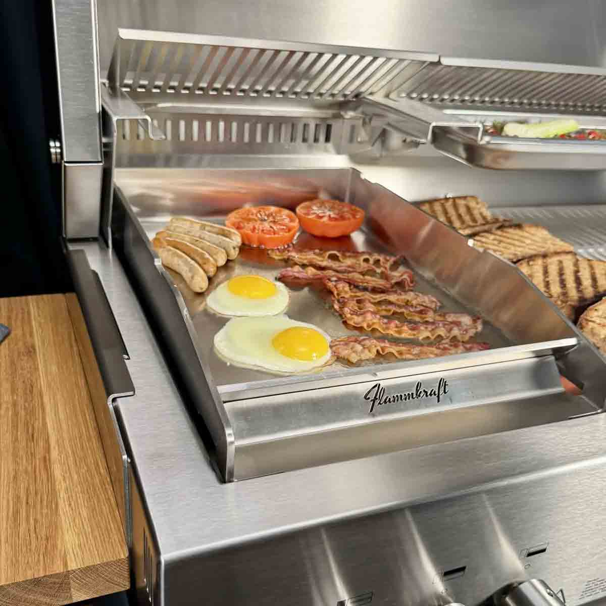 Flammkraft Edelstahl Plancha für Block D Gen. 4