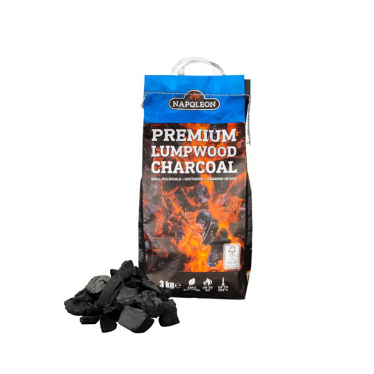 Napoleon Blackstone Premium Holzkohle | 3 kg
