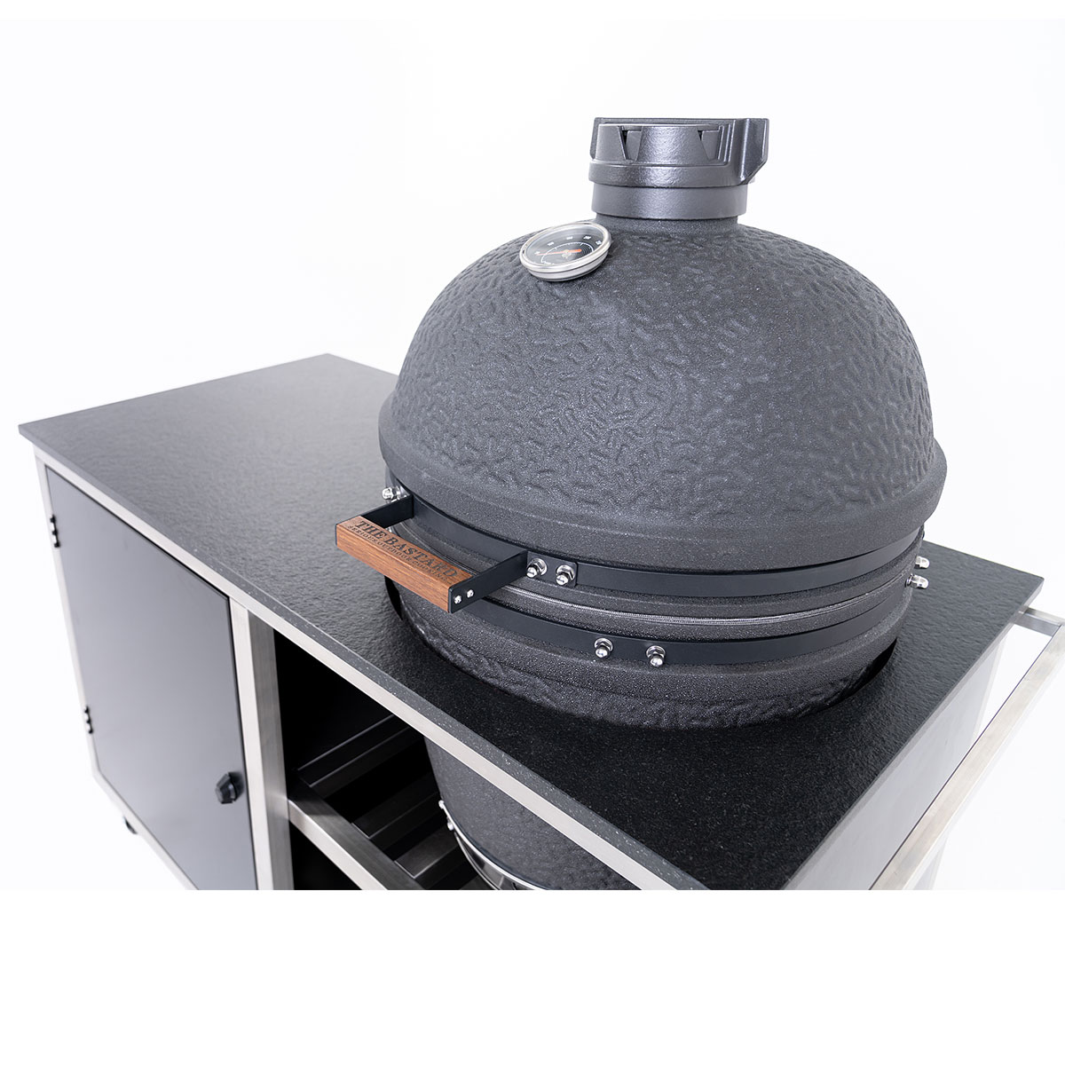 INDRAdesign Blackline Küchenmodul für Keramikgrill Ø 60 cm, schwarz