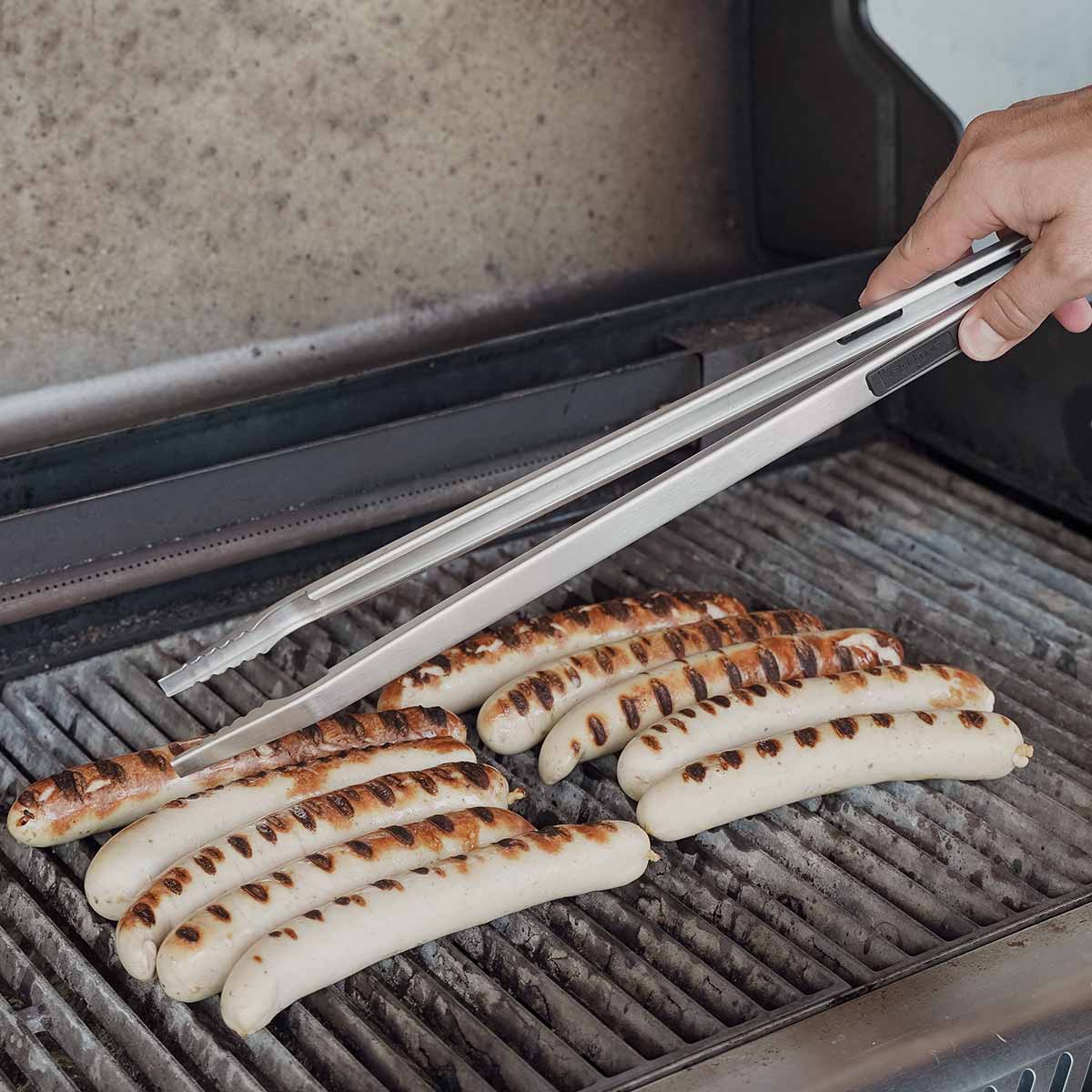 SANTOS Premium Grillpinzette Edelstahl, 53 cm