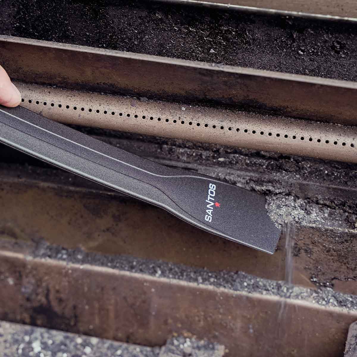 SANTOS Spachtel Reinigungsset - 2-teilig -  2er Reinigungs-Set für Planchas & Gasgrills -  rostfrei - spülmaschinengeeignet - 2 Größen SANTOS Spachtel Reinigungsset - 2-teilig -  2er Reinigungs-Set für Planchas & Gasgrills -  rostfrei - spülmaschinengeeignet - 2 Größen