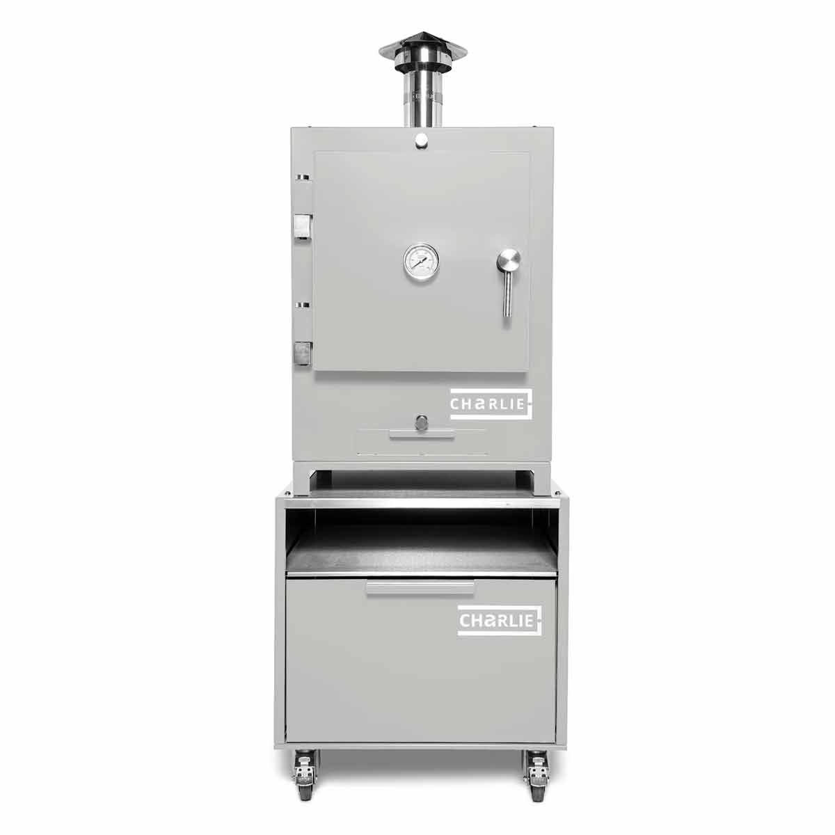 Charlie Oven Cheeky Tischofen auf Charlie Base Cabinet Unterwagen