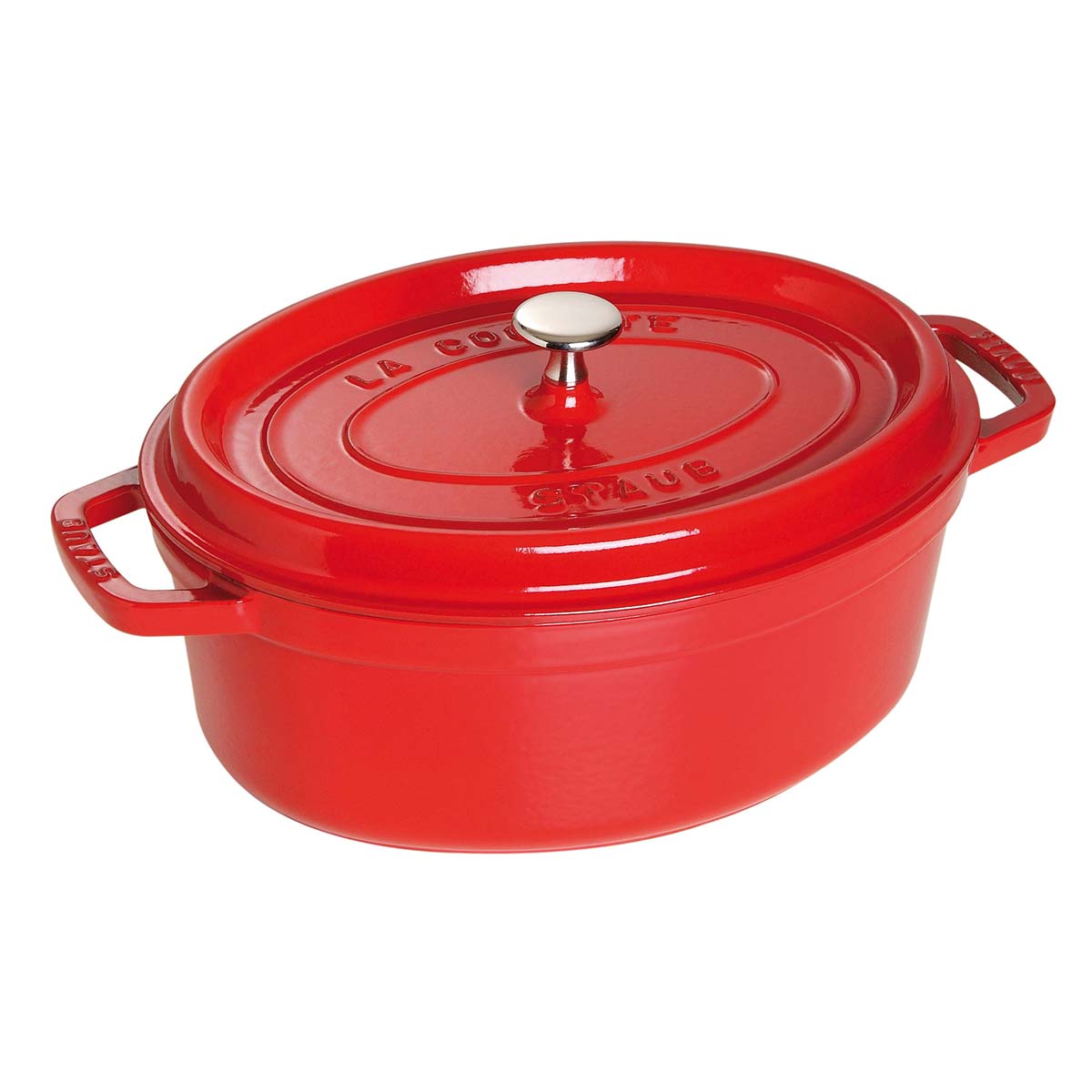 STAUB Cocotte, 29 cm, Kirsch-Rot, Gusseisen