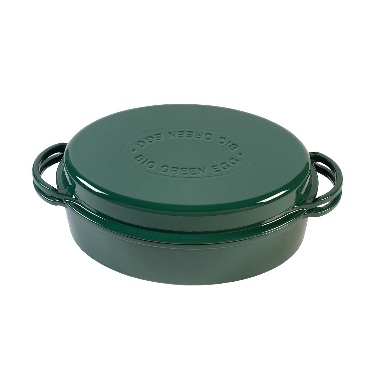 Big Green Egg emaillierter Dutch Oven / oval / 5,2L