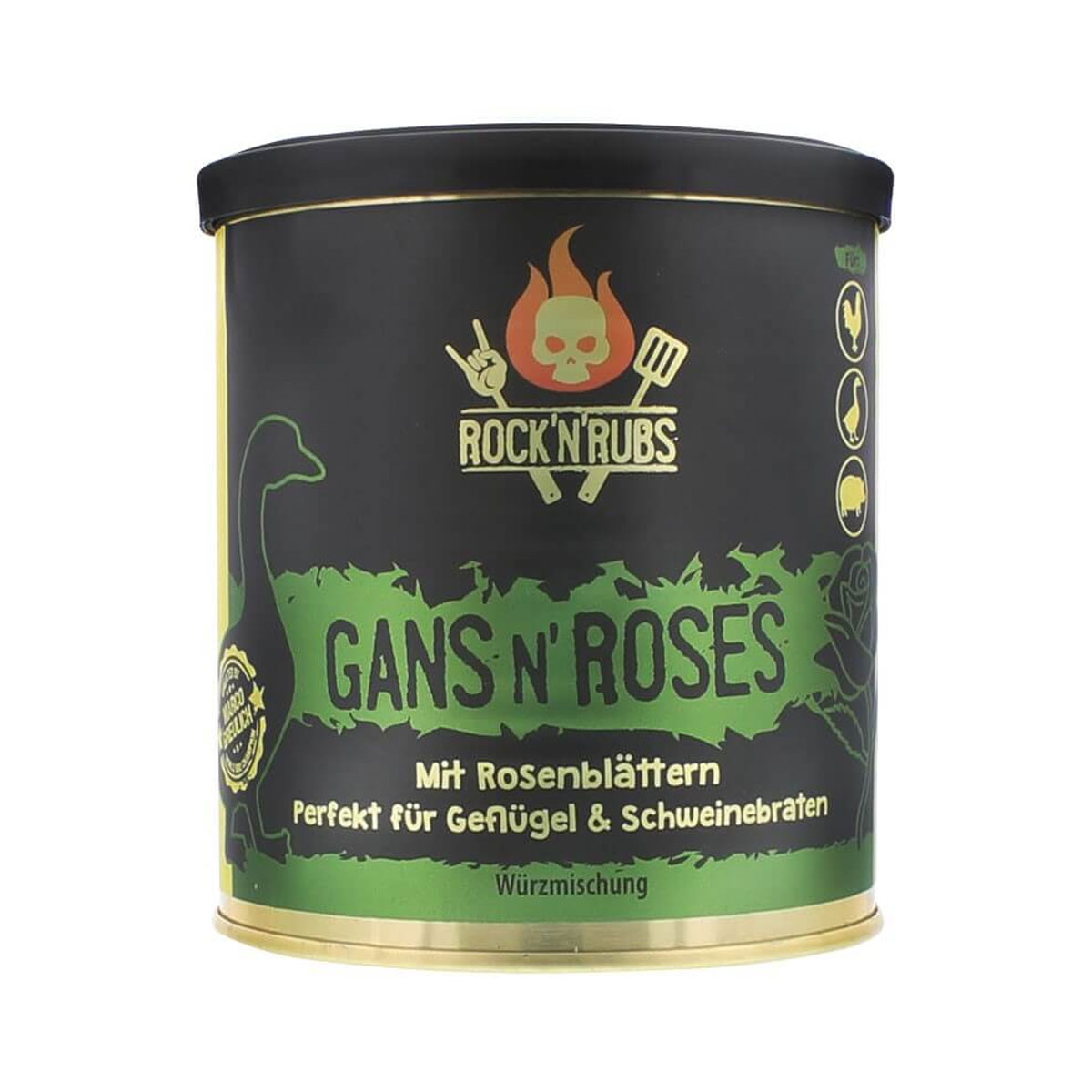 Rock'n'Rubs "Gans N' Roses" Gold Line Rub, 140g